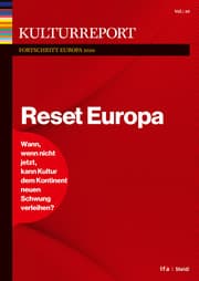 Cover von Kulturreport Fortschritt Europa 2020. Reset Europa