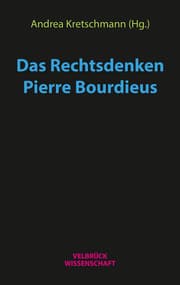 Cover von Das Rechtsdenken Pierre Bourdieus