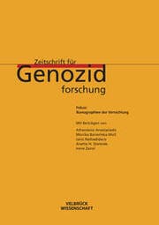 Cover von Zeitschrift für Genozidforschung. 18. Jg. 2020, Heft 2