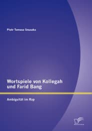 Cover von Wortspiele von Kollegah und Farid Bang: Ambiguität im Rap