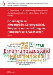 Cover von Grundlagen zu Körpergröße, Körpergewicht, Körperzusammensetzung und Handkraft bei Erwachsenen