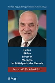 Cover von Heilen - Bilden - Forschen - Managen - im Mittelpunkt der Mensch