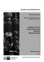 Cover von Textil- und Modenäher/-in/Textil- und Modeschneider/-in - Leitfaden für die Abschlussprüfung/Abschlussprüfung Teil 1 inklusive schriftlicher und praktischer Musterprüfung