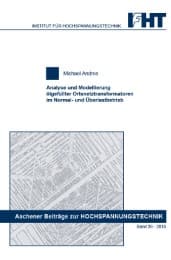 Cover von Analyse und Modellierung ölgefüllter Ortsnetztransformatoren im Normal- und Überlastbetrieb