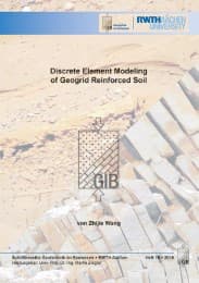 Cover von Discrete Element Modeling of Geogrid Reinforced Soil