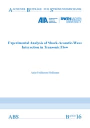 Cover von Experimental Analysis of Shock-Acoustic-Wave Interaction in Transonic Flow