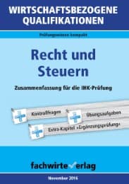 Cover von Wirtschaftsbezogene Qualifikationen: Recht und Steuern