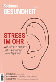 Cover von Spektrum Gesundheit 1/2025- Stress im Ohr