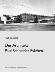 Cover von Der Architekt Paul Schneider-Esleben