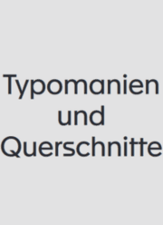 Cover von Typomanien und Querschnitte [frz]