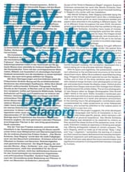 Cover von Susanne Kriemann: Hey Monte Schlacko / Dear Slagorg