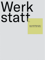 Cover von Werkstatt der Künste und Wissenschaften