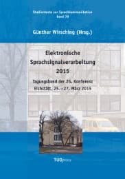 Cover von Elektronische Sprachsignalverarbeitung 2015