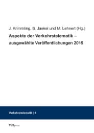 Cover von Aspekte der Verkehrstelematik - ausgewählte Veröffentlichungen 2015