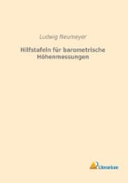 Cover von Hilfstafeln für barometrische Höhenmessungen