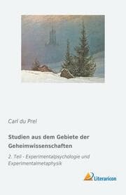 Cover von Studien aus dem Gebiete der Geheimwissenschaften