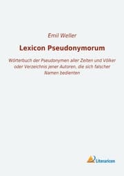 Cover von Lexicon Pseudonymorum