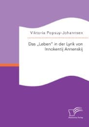 Cover von Das 'Leben' in der Lyrik von Innokentij Annenskij