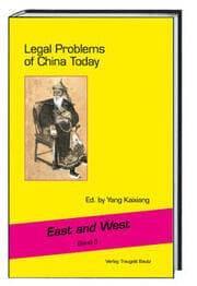 Cover von Legal Problems of China Today