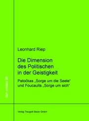 Cover von Die Dimension des Politischen in der Geistigkeit