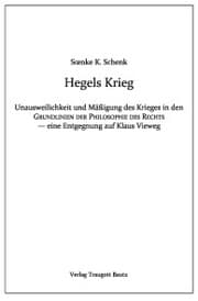 Cover von Hegels Krieg