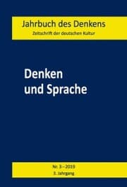 Cover von Denken und Sprache