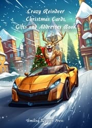 Cover von Crazy Reindeer Christmas Cards, Gifts and Addresses Book