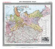 Cover von Historische Preussenkarte - DER PREUSSISCHE STAAT - 1905 [gerollt]