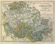 Cover von Historische Karte: Fürstentum Schwarzburg-Sondershausen und Fürstentum Schwarzburg-Rudolstadt nebst den Reussischen Landen 1851 [gerollt]