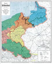 Cover von Historische Karte: DEUTSCHES REICH - Provinzen Ostpreußen, Westpreußen, Posen und Schlesien nach dem 28. Juni 1919 (gerollt)