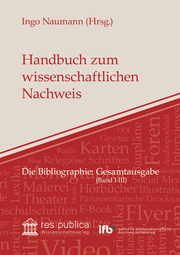 Cover von Handbuch zum wissenschaftlichen Nachweis