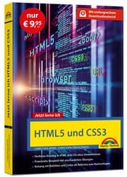 Cover von HTML5 und CSS3 - Start ohne Vorwissen - mit umfangeichen Download Material - Sonderausgabe