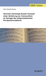 Cover von Heinrich Christoph Kochs Versuch einer Anleitung zur Composition im Spiegel der zeitgenössischen Kompositionslehren