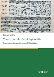 Cover von Verzeichnis des Streichquartetts