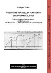 Cover von Geschichte der reellen Funktionen einer Veränderlichen