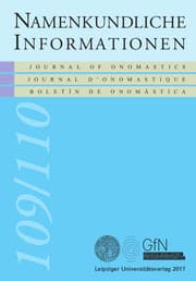 Cover von Namen in Europa