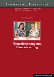 Cover von Namenforschung und Namenberatung