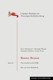 Cover von Benno Besson