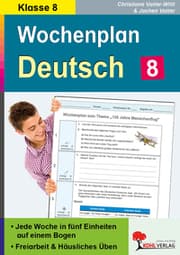 Cover von Wochenplan Deutsch / Klasse 8