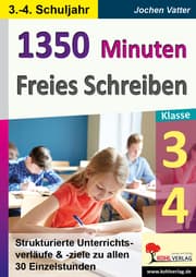 Cover von 1350 Minuten Freies Schreiben, Klasse 3-4