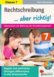 Cover von Rechtschreibung aber richtig! / Klasse 7
