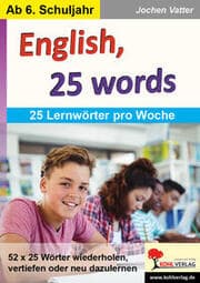 Cover von English, 25 words