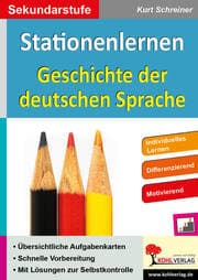 Cover von Stationenlernen Geschichte der deutschen Sprache
