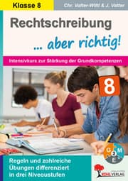 Cover von Rechtschreibung ... aber richtig! / Klasse 8