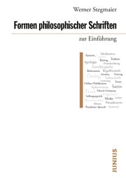 Cover von Formen philosophischer Schriften zur Einführung