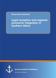 Cover von Legal reception and regional economic integration in Southern Africa