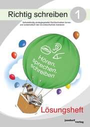 Cover von Richtig schreiben 1 (Lösungsheft)