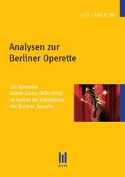 Cover von Analysen zur Berliner Operette