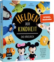 Cover von Helden der Kindheit - Das Häkelbuch - Trickfiguren, Kulthelden und mehr Amigurumis häkeln
