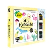 Cover von 50 x Watercolor - Flamingo, Kaktus & Co. - Starter-Set